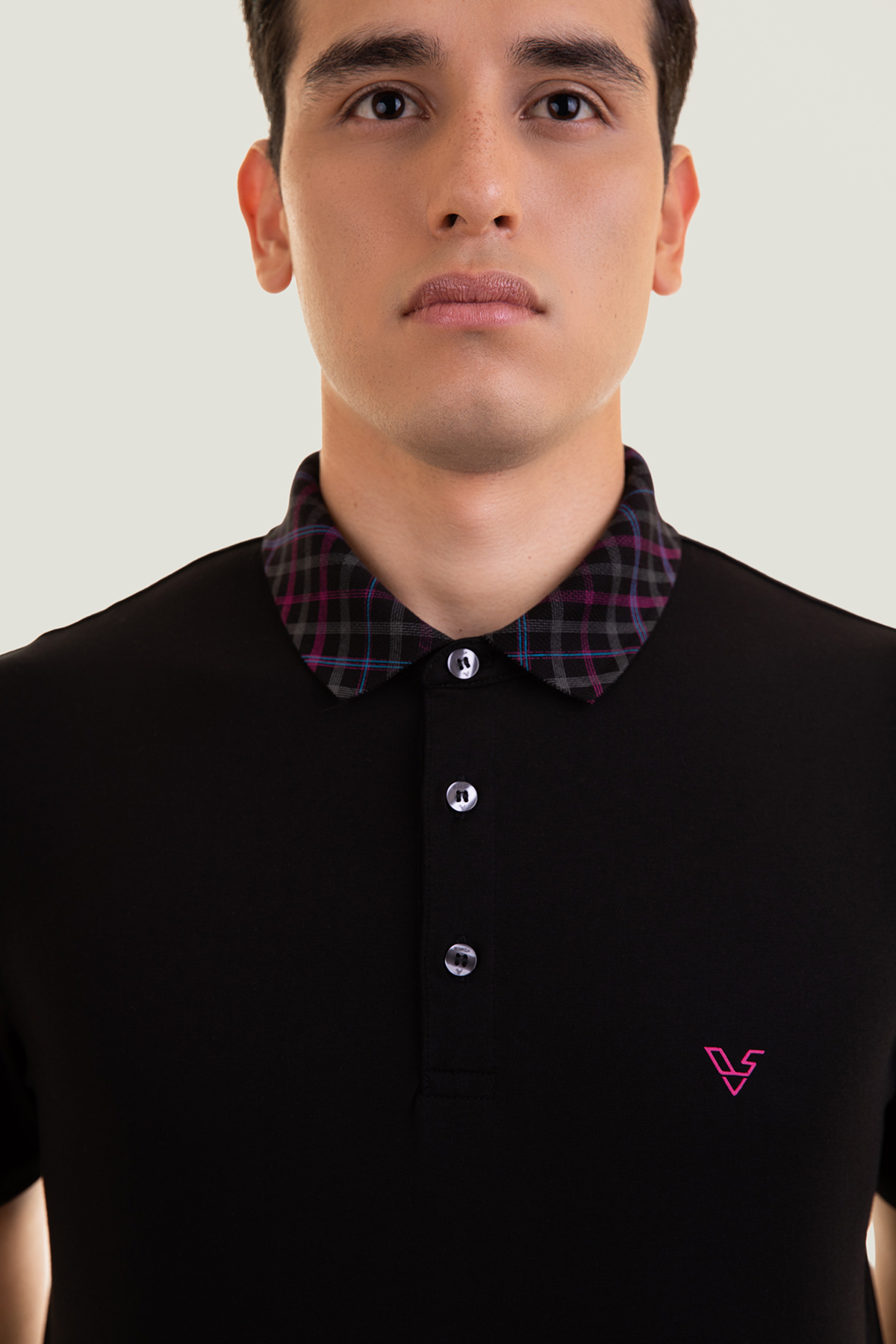 black-colorful-collar-polo-shirt-2